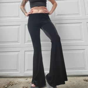 Free People Velvet Bellbottoms-Size Small